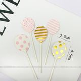 Set 5 que cắm bánh bóng bay chấm bi - QCB0053