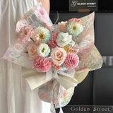 Giấy gói hoa văn dùng gói hoa tươi, hoa sáp (tập 10 tờ) - GIA0124