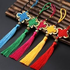 Dây đồng tâm cạnh vàng trang trí set quà Tết - MTT0025
