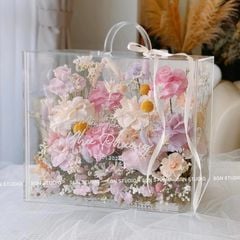 Vali mika cứng đựng hoa sang chảnh - THH0150