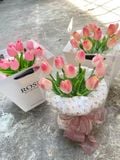 Tú ROSE hình thang đựng bó hoa - THH0144