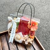 Hộp vuông quai đen đựng hoa, quà (1 chiếc) - THH0152