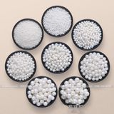 Bi đường tròn lọ 100g màu Trắng - COM0003