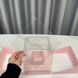 Hộp vuông mở đôi chuyên dùng cắm hoa tươi, hoa sáp (size 20cm) - THH0122