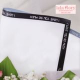 GIẤY BÓNG MỜ VIỀN I LOVE YOU SO MUCH (1 xấp 20 tờ) - GIA0030