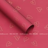 Giấy gói hoa trái tim rỗng phong cách Hàn quốc (1 xấp 20 tờ) - GIA0068