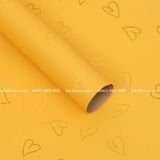 Giấy gói hoa trái tim rỗng phong cách Hàn quốc (1 xấp 20 tờ) - GIA0068