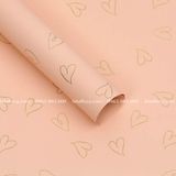 Giấy gói hoa trái tim rỗng phong cách Hàn quốc (1 xấp 20 tờ) - GIA0068