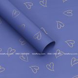 Giấy gói hoa trái tim rỗng phong cách Hàn quốc (1 xấp 20 tờ) - GIA0068