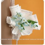 GIẤY GÓI HOA TRẮNG VIỀN CHỮ CÓ THẤM NƯỚC (1 xấp 20 tờ) - GIA0072