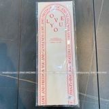 Giấy gói hoa 1 bông bóng kính hình vòm chữ Love You (1 xấp 20 cái) - GIA0075