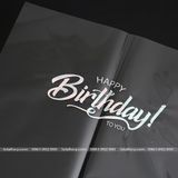 Giấy gói hoa bóng kính chữ Happy Birthday gói hoa tươi, hoa sáp (1 xấp 15 tờ) - GIA0077