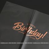 Giấy gói hoa bóng kính chữ Happy Birthday gói hoa tươi, hoa sáp (1 xấp 15 tờ) - GIA0077