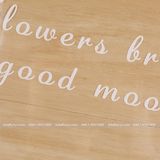 Túi trong suốt bọc hoa chữ Flowers Bring good mood - GIA0078