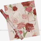 Giấy hoa văn hoa hồng mẫu HOT (1 xấp 15 tờ kt 50*58cm) - GIA0081