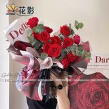 Giấy hoa văn hoa hồng mẫu HOT (1 xấp 15 tờ kt 50*58cm) - GIA0081