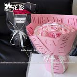 Giấy gói hoa in chữ hiện đại (1 xấp 10 tờ) - GIA0088