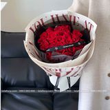 Giấy gói hoa in chữ hiện đại (1 xấp 10 tờ) - GIA0088