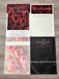 Giấy gói hoa hồng chữ Romantic Collector thấm nước (1 xấp 10 tờ) - GIA0098