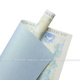 Giấy loang viền chữ chuyên gói hoa tươi, hoa sáp (1 tập 10 tờ) - GIA0103