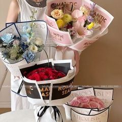 Giấy ROMANTIC SEASON gói hoa tươi, hoa sáp (1 tập 10 tờ) - GIA0106