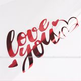 Giấy trong in chữ Love you gói hoa (xấp 15 tờ) - GIA0110