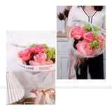 Giấy trong suốt viền chữ gói hoa tươi, hoa sáp (tập 20 tờ) - GIA0119