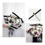 Giấy trong suốt viền chữ gói hoa tươi, hoa sáp (tập 20 tờ) - GIA0119