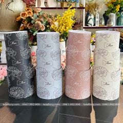 Hộp trụ tròn Fomex không quai cắm hoa tươi, hoa sáp, giỏ cắm hoa - GIO0003