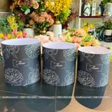 Hộp trụ tròn Fomex không quai cắm hoa tươi, hoa sáp, giỏ cắm hoa - GIO0003