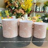 Hộp trụ tròn Fomex không quai cắm hoa tươi, hoa sáp, giỏ cắm hoa - GIO0003