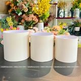 Hộp trụ tròn Fomex không quai cắm hoa tươi, hoa sáp, giỏ cắm hoa - GIO0003