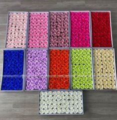 Hoa sáp thơm 4 lớp (hộp 50 bông) ảnh thật shop tự chụp - HHS0003