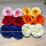 Đầu Bông Hoa Hồng Nhung Cao Cấp Nhiều Màu - HOG0004
