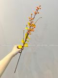 Cành đào đông giả có lá nhiều màu, hoa trang trí, decor nhà cửa - HOG0006