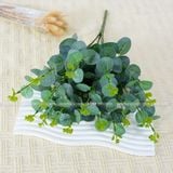 Cụm lá táo 16 nhánh dùng trang trí hoa lụa - HOG0018