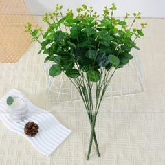 Cụm lá táo 16 nhánh dùng trang trí hoa lụa - HOG0018
