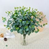 Cụm lá táo 16 nhánh dùng trang trí hoa lụa - HOG0018