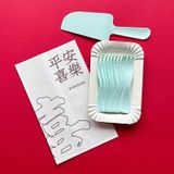 Bộ dao dĩa đĩa 10 phần, phụ kiện ăn bánh sinh nhật - MDD0004