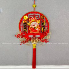 [HOT] Vòng treo ông thần tài lắc đầu trang trí Tết 2024 - MTT0013