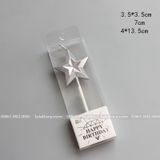 Nến hình Ngôi sao phồng, trang trí bánh sinh nhật - NEN0014