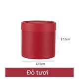 Hộp trụ mini size 12cm cắm hoa tươi, hoa sáp (không kèm hoa) - THH0161