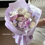 Giấy loang trơn, giấy gói hoa hiện đại (tập 10 tờ) - GIA0123
