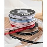 Ruy băng gân Just for you bản 1cm làm nơ đẹp - RUY0047