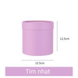 Hộp trụ mini size 12cm cắm hoa tươi, hoa sáp (không kèm hoa) - THH0161
