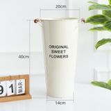 Xô sắt quai gỗ dùng để hoa tươi trưng bày - PKK0117