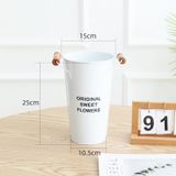 Xô sắt quai gỗ dùng để hoa tươi trưng bày - PKK0117