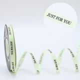 Ruy băng gân Just for you bản 1cm làm nơ đẹp - RUY0047