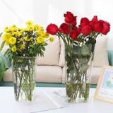 Xô nhựa trong suốt dùng đựng hoa tươi, hoa lụa - PKK0101