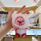 Gấu Loopy đội mũ size 15cm - PKK0103